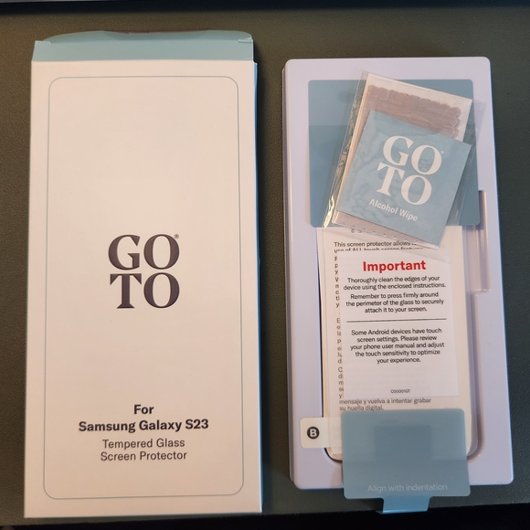 Go-To Tempered Glass Screen Protector for Samsung Galaxy S23 - Clear - Picture 1 of 10